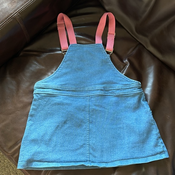 Cute Lotso Strawberry Bear Denim Jumper Dress - Picture 5 of 5